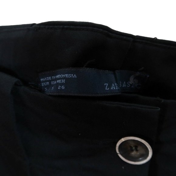 4/$25 ZARA Basic Size S Black Button Down Front High Waist Pencil Skirt - Picture 3 of 3